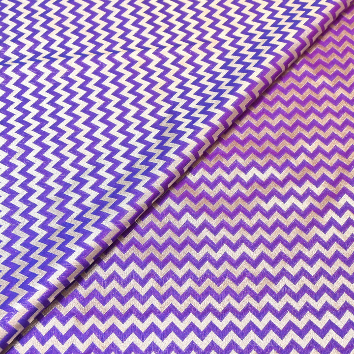 Premium Chanderi Paudi Brocade Jaal Fabric | Designer Fabric | 180000-12