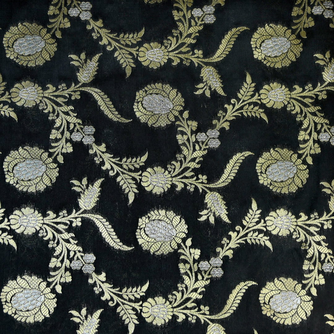 Silk Alfi Zari Brocade Fabric
