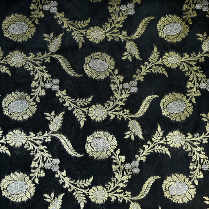 Silk Alfi Zari Brocade Fabric