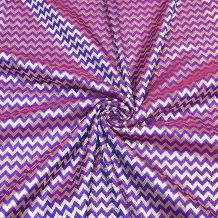 Premium Chanderi Paudi Brocade Jaal Fabric | Designer Fabric | 180000-12