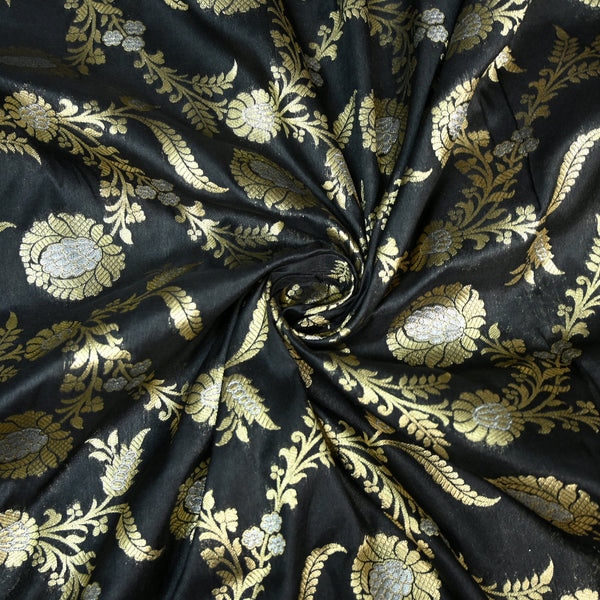 Silk Alfi Zari Brocade Fabric