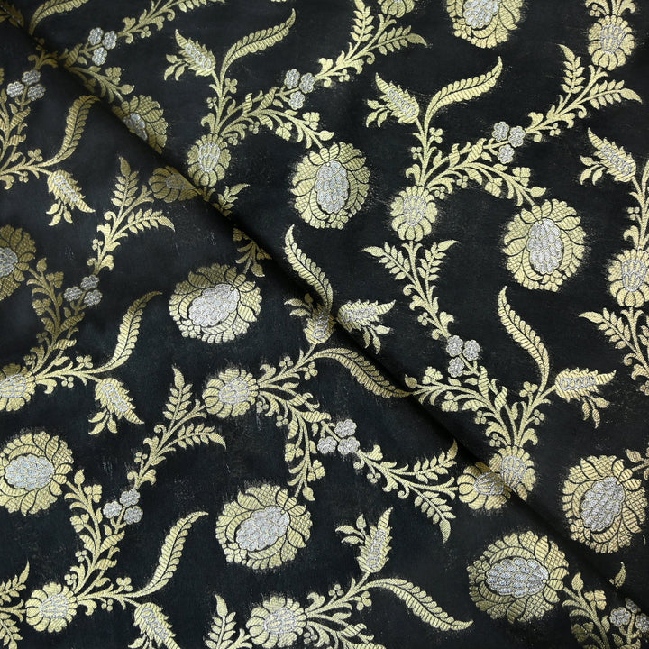 Silk Alfi Zari Brocade Fabric