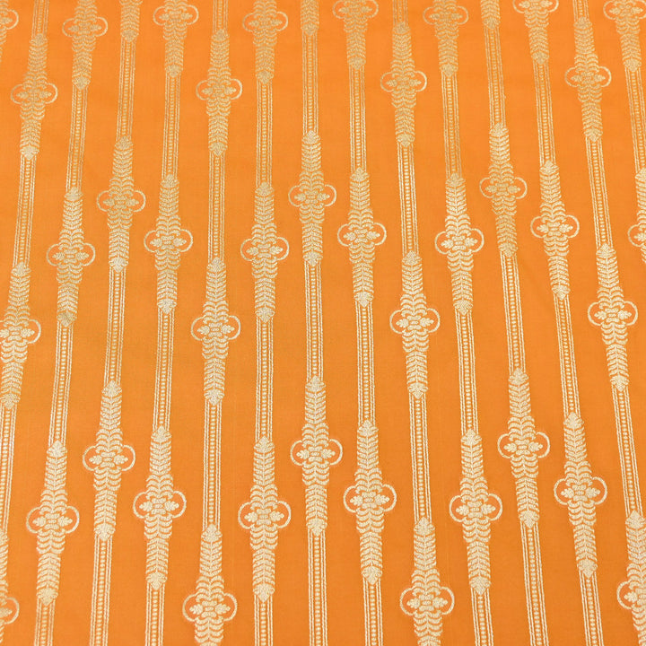 Elegant Chanderi Paudi Brocade Fabric | Soft Lightweight Designer Fabric | 000274-05