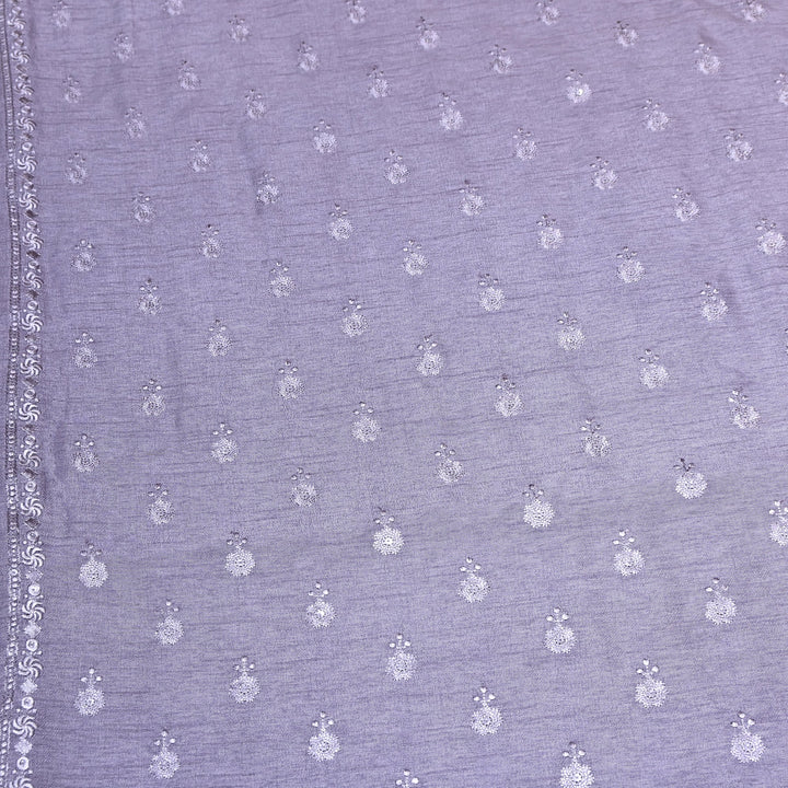 Lavender Mist Color Bamberg Raw Silk Thread Embroidery Fabric- GP3819-8