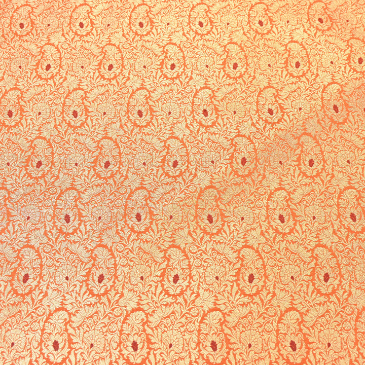 Premium Satin Mina Zari Brocade Fabric | Designer Fabric | ZZ1217-03