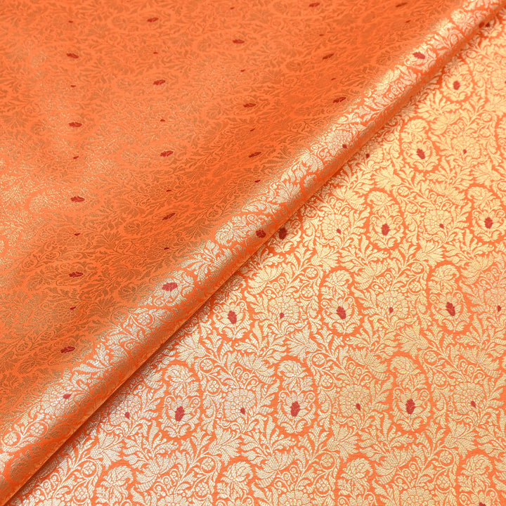 Premium Satin Mina Zari Brocade Fabric | Designer Fabric | ZZ1217-03