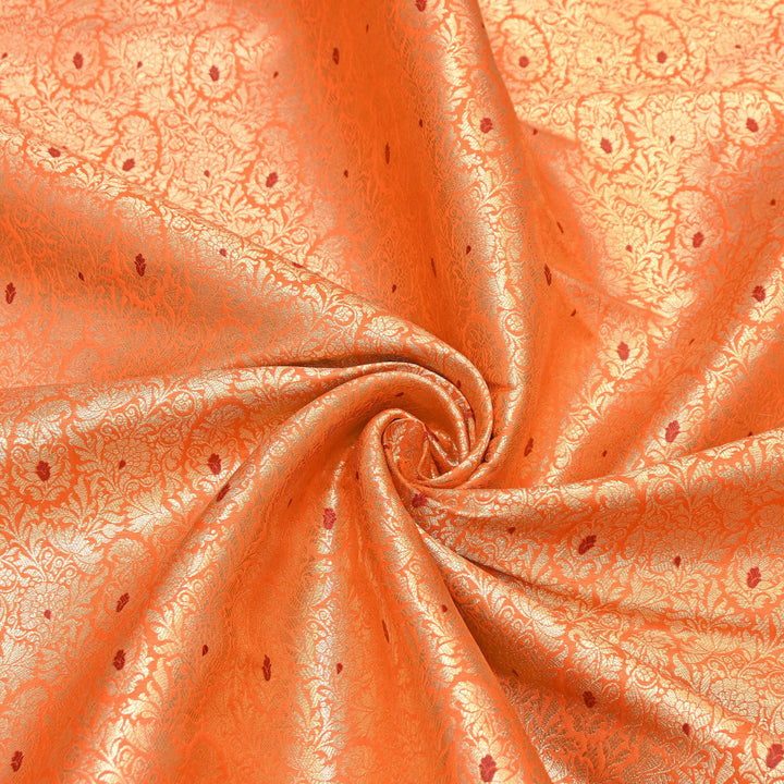 Premium Satin Mina Zari Brocade Fabric | Designer Fabric | ZZ1217-03