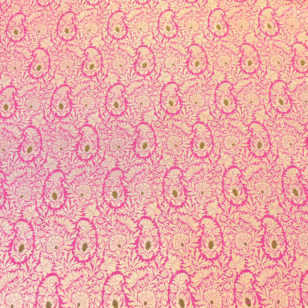 Premium Satin Mina Zari Brocade Fabric | Designer Fabric | ZZ1217-05