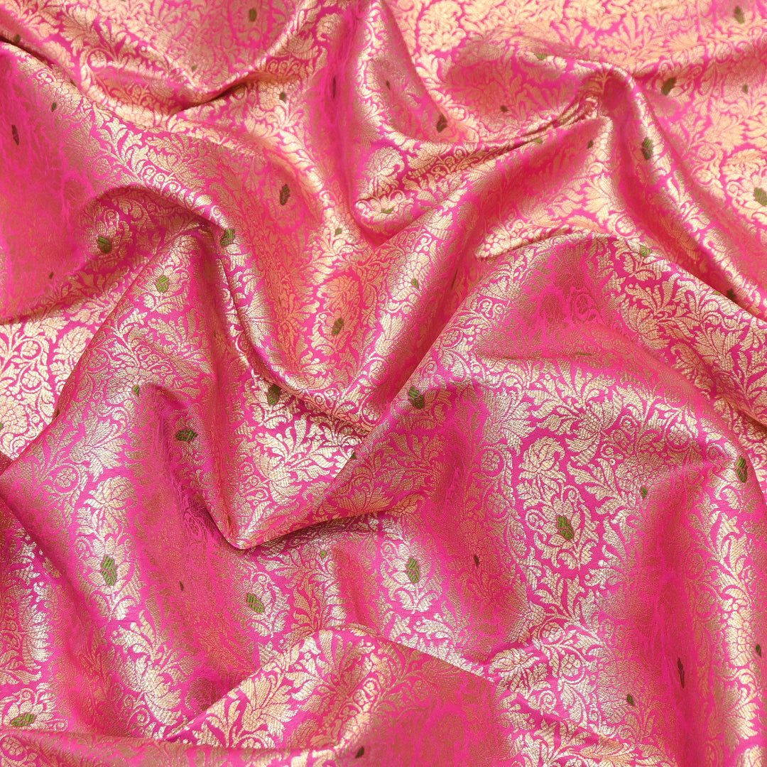 Premium Satin Mina Zari Brocade Fabric | Designer Fabric | ZZ1217-05