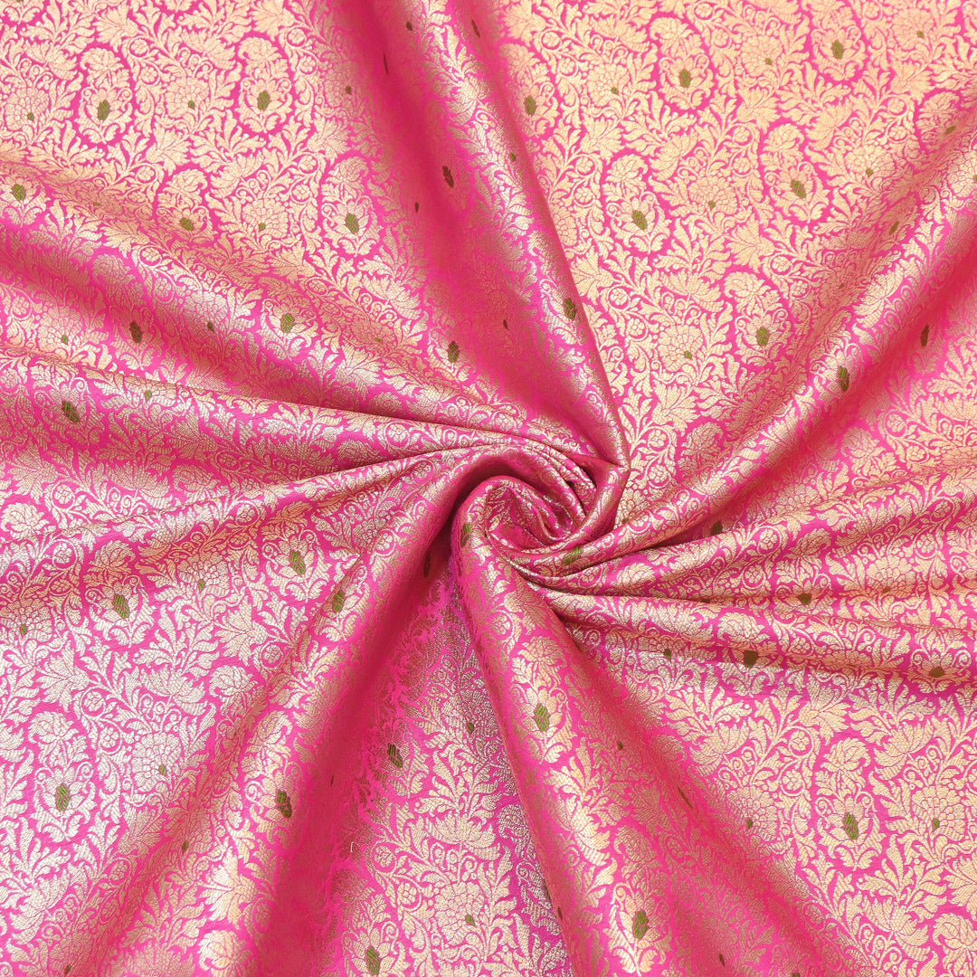 Premium Satin Mina Zari Brocade Fabric | Designer Fabric | ZZ1217-05