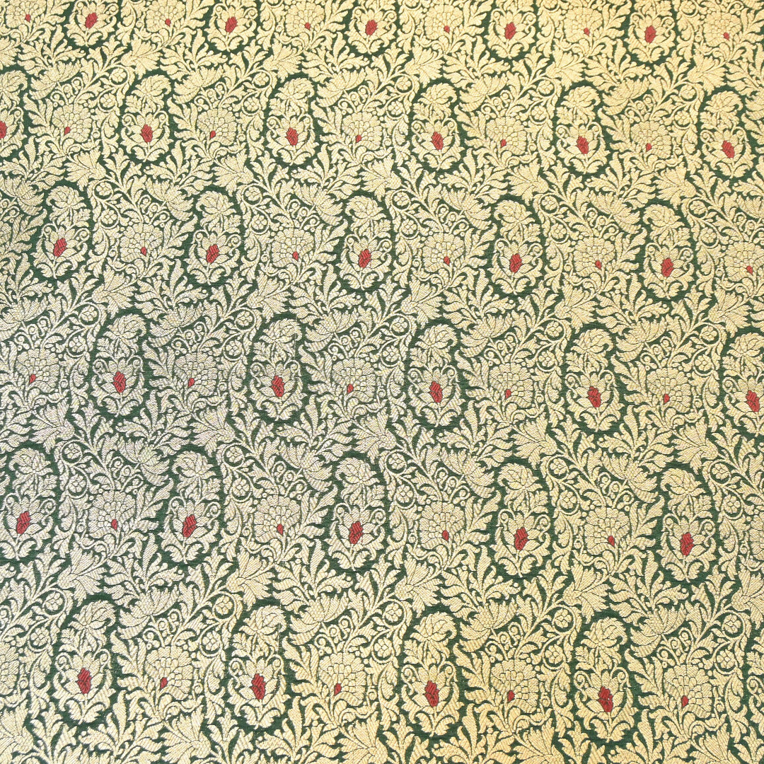 Premium Satin Mina Zari Brocade Fabric | Designer Fabric | ZZ1217-06