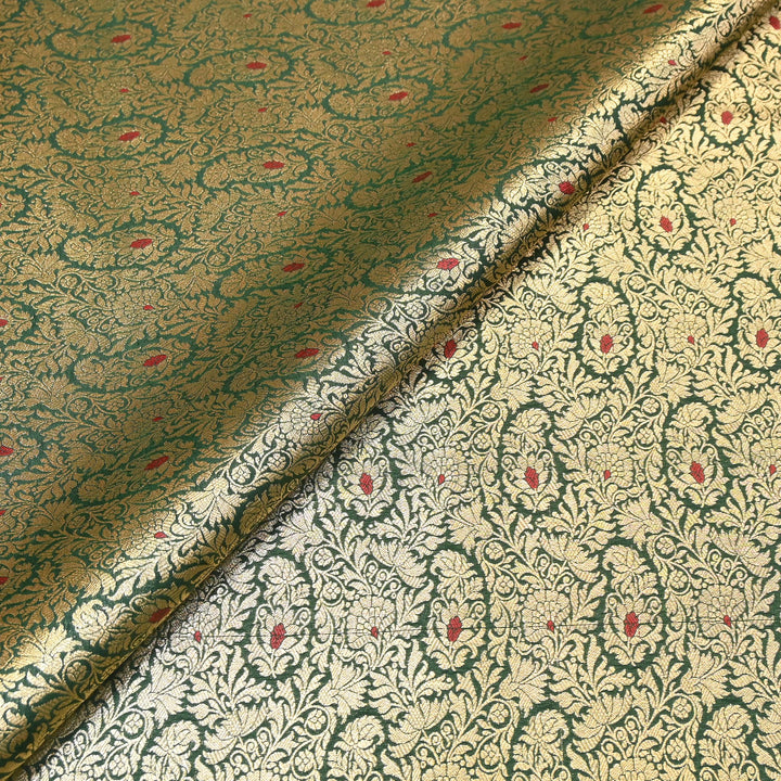 Premium Satin Mina Zari Brocade Fabric | Designer Fabric | ZZ1217-06