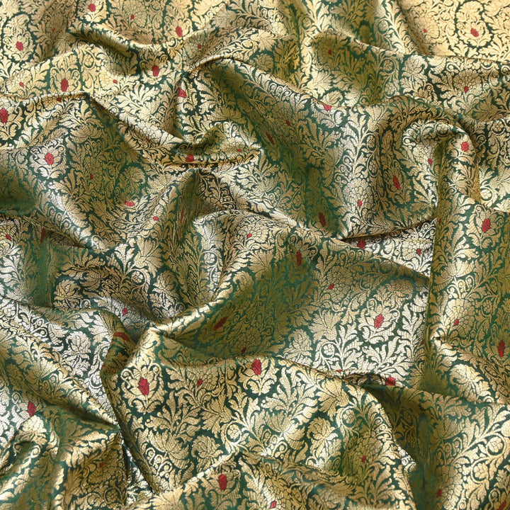 Premium Satin Mina Zari Brocade Fabric | Designer Fabric | ZZ1217-06