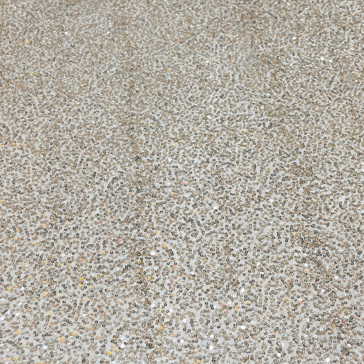 Imported Heavy Sequin & Beaded Embroidery Net Fabric- MBL869-1