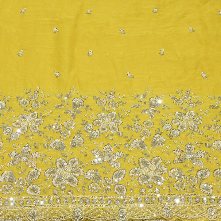 Premium Viscose Georgette Moti Embroidery Fabric 54" | Designer Fabric | V2896C-03