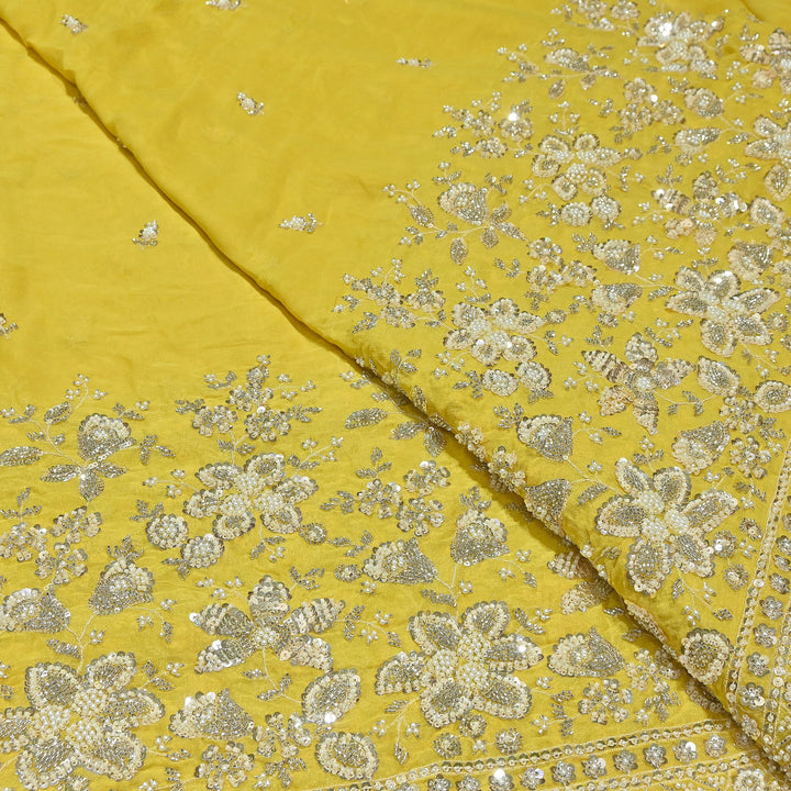 Premium Viscose Georgette Moti Embroidery Fabric 54" | Designer Fabric | V2896C-03