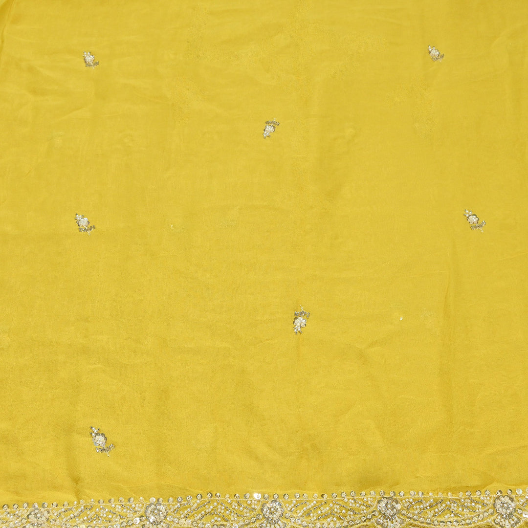 Premium Viscose Georgette Moti Embroidery Duppta Fabric | V2895C-03