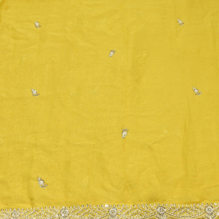 Premium Viscose Georgette Moti Embroidery Duppta Fabric | V2895C-03