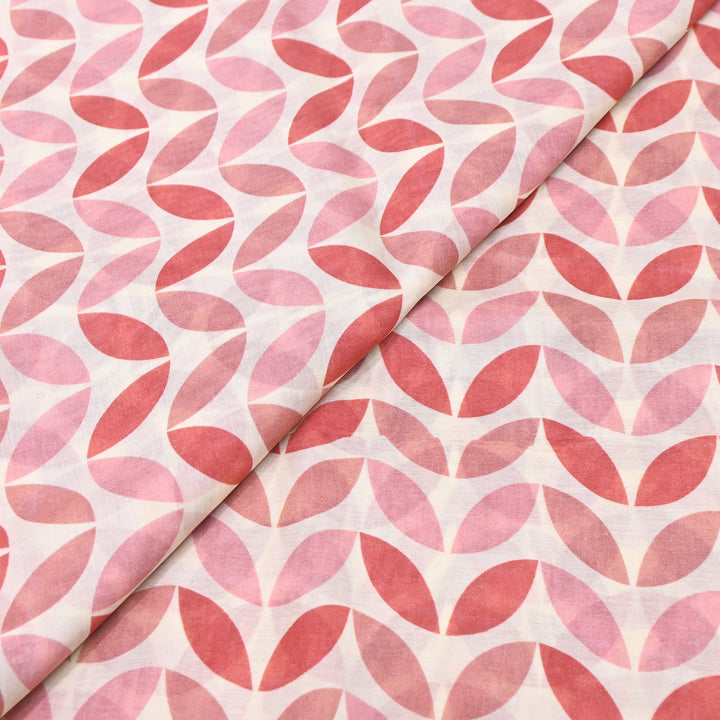 Mul Chanderi Digital Print Fabric - Soft Lightweight Designer Fabric GT0185-A6