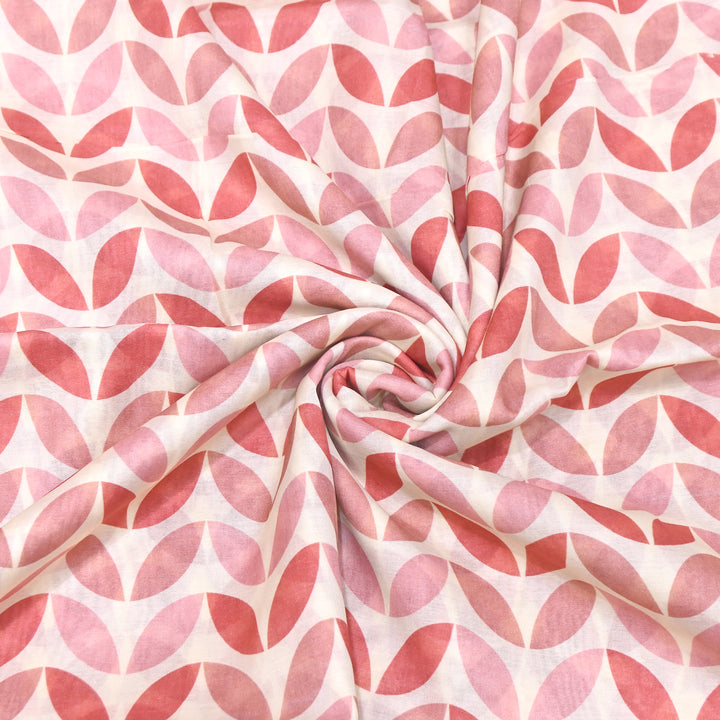 Mul Chanderi Digital Print Fabric - Soft Lightweight Designer Fabric GT0185-A6