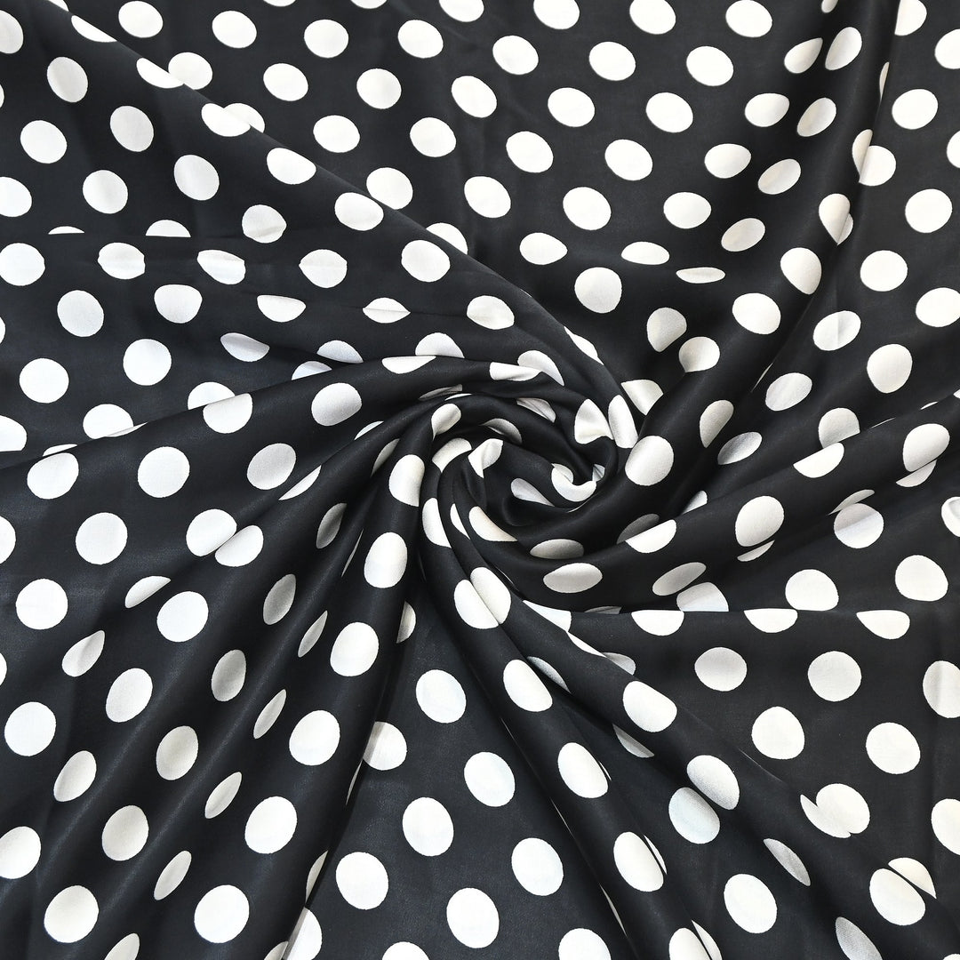 Elegant Modal Satin Digital Print Fabric 4 – Soft Luxury Designer Fabric - 001416-K6