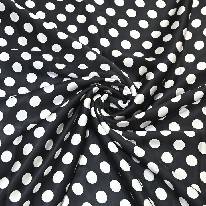Elegant Modal Satin Digital Print Fabric 4 – Soft Luxury Designer Fabric - 001416-K6