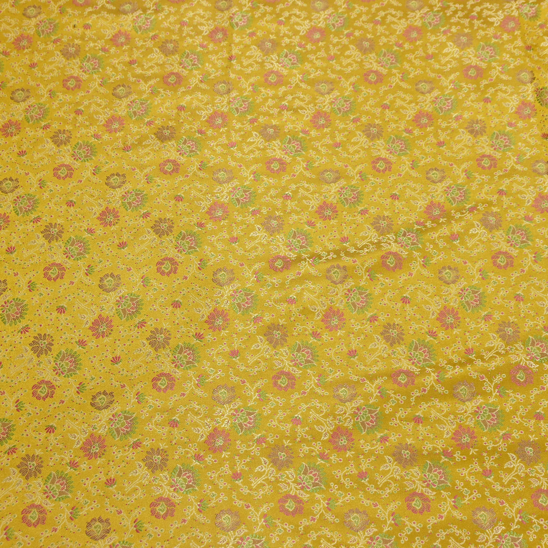 Premium Katan Silk Tehra Brocade Fabric | Traditional Designer Silk Brocade | AAR0335-02