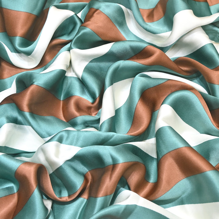 Elegant Modal Satin Digital Print Fabric 4 – Soft Luxury Designer Fabric - 001416-K12