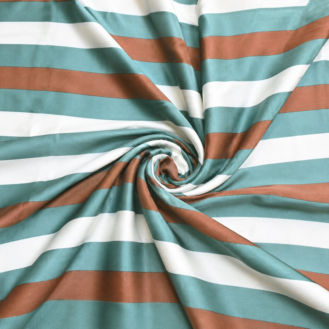 Elegant Modal Satin Digital Print Fabric 4 – Soft Luxury Designer Fabric - 001416-K12