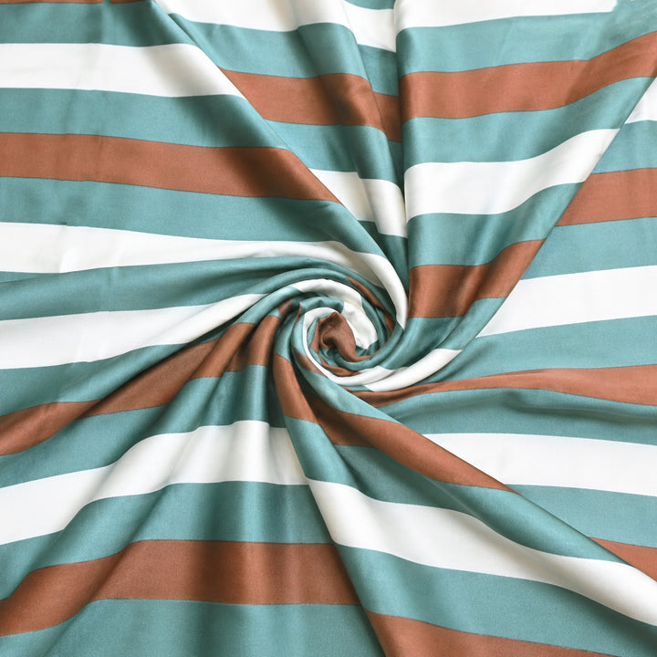 Elegant Modal Satin Digital Print Fabric 4 – Soft Luxury Designer Fabric - 001416-K12