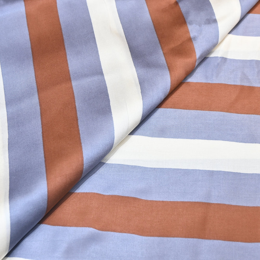 Elegant Modal Satin Digital Print Fabric 4 – Soft Luxury Designer Fabric - 001416-K16