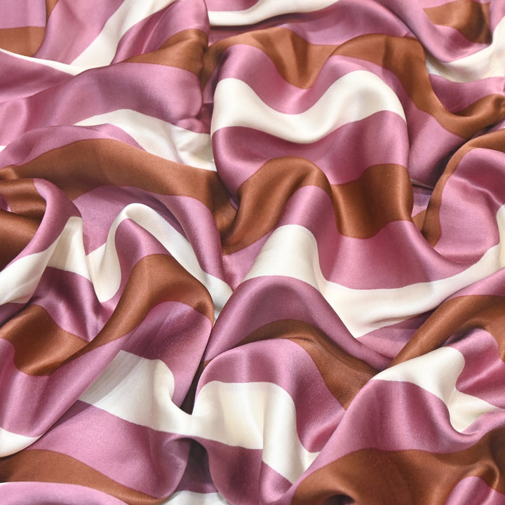 Elegant Modal Satin Digital Print Fabric 4 – Soft Luxury Designer Fabric - 001416-K20