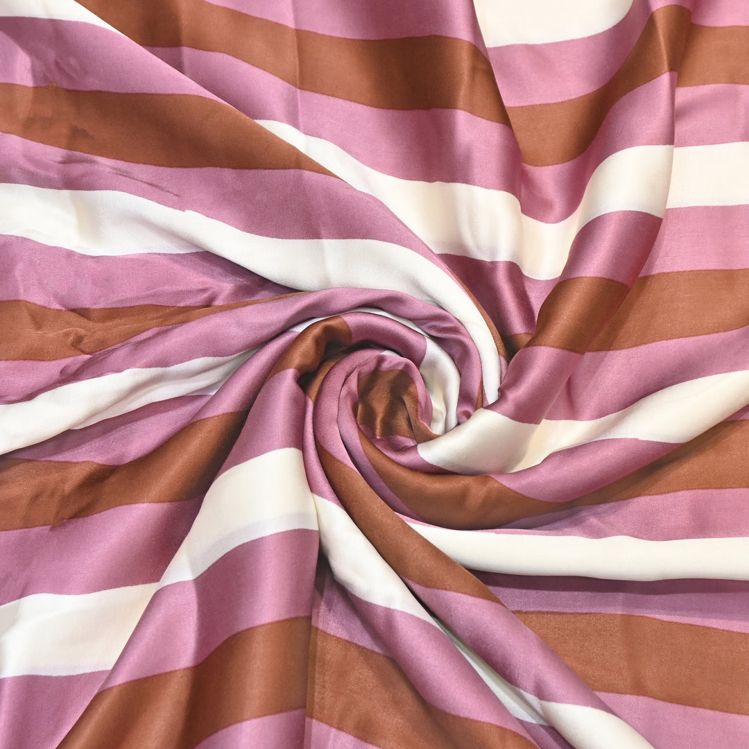 Elegant Modal Satin Digital Print Fabric 4 – Soft Luxury Designer Fabric - 001416-K20