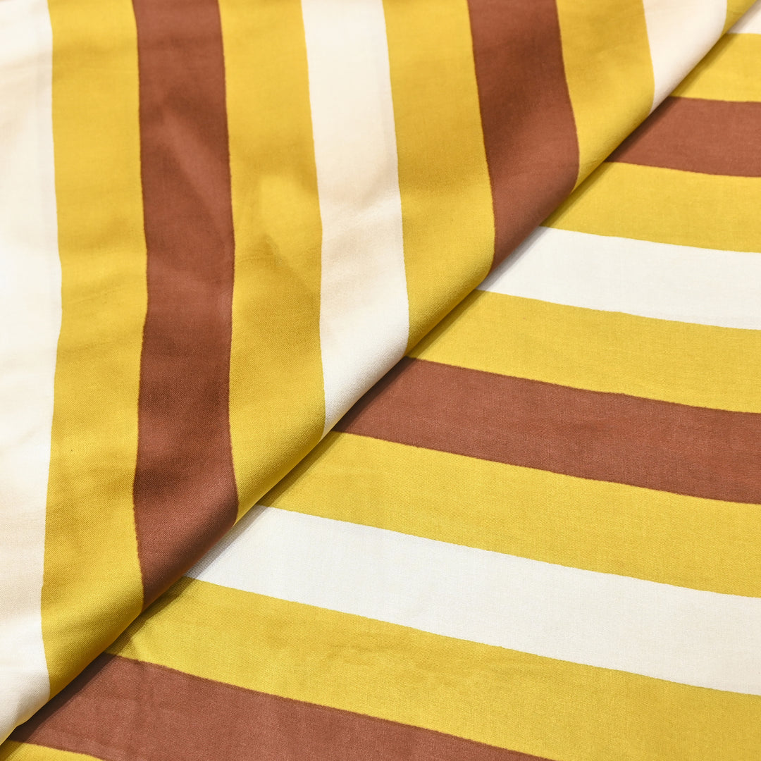 Elegant Modal Satin Digital Print Fabric 4 – Soft Luxury Designer Fabric - 001416-K18