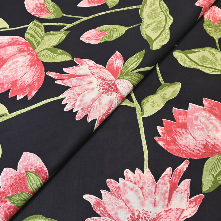 Premium Cotton Printed Fabric – Soft Breathable Designer Cotton Fabric - 000350-A9