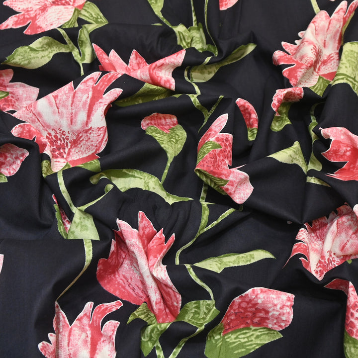 Premium Cotton Printed Fabric – Soft Breathable Designer Cotton Fabric - 000350-A9