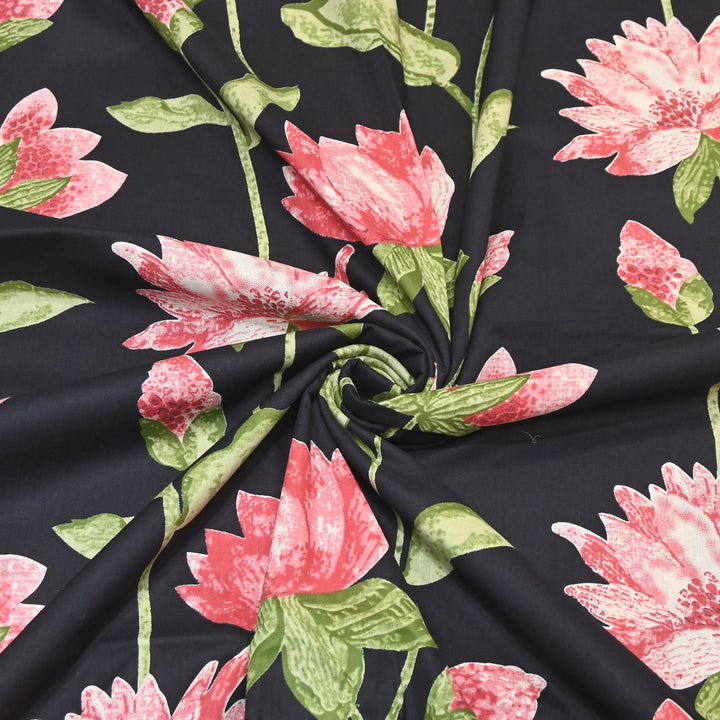 Premium Cotton Printed Fabric – Soft Breathable Designer Cotton Fabric - 000350-A9