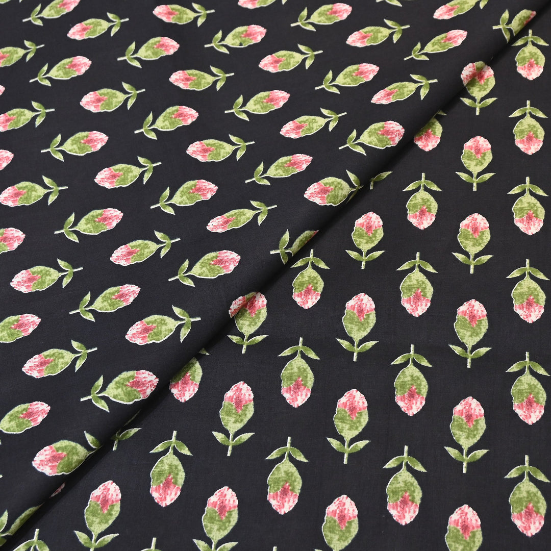 Premium Cotton Printed Fabric – Soft Breathable Designer Cotton Fabric - 000350-A10
