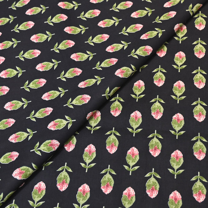 Premium Cotton Printed Fabric – Soft Breathable Designer Cotton Fabric - 000350-A10