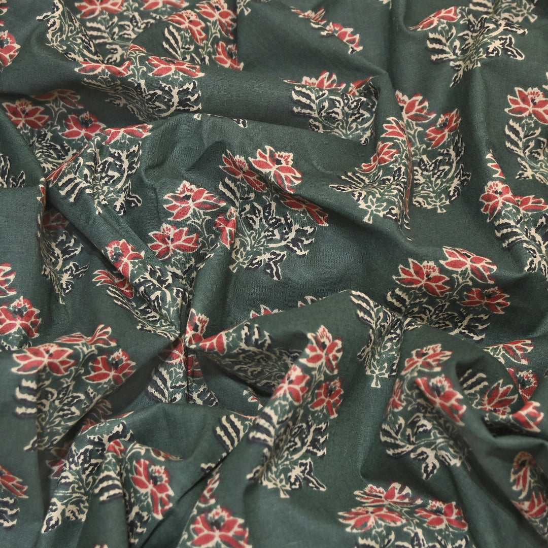 Premium Cotton Printed Fabric – Soft Breathable Designer Cotton Fabric - 000350-A7