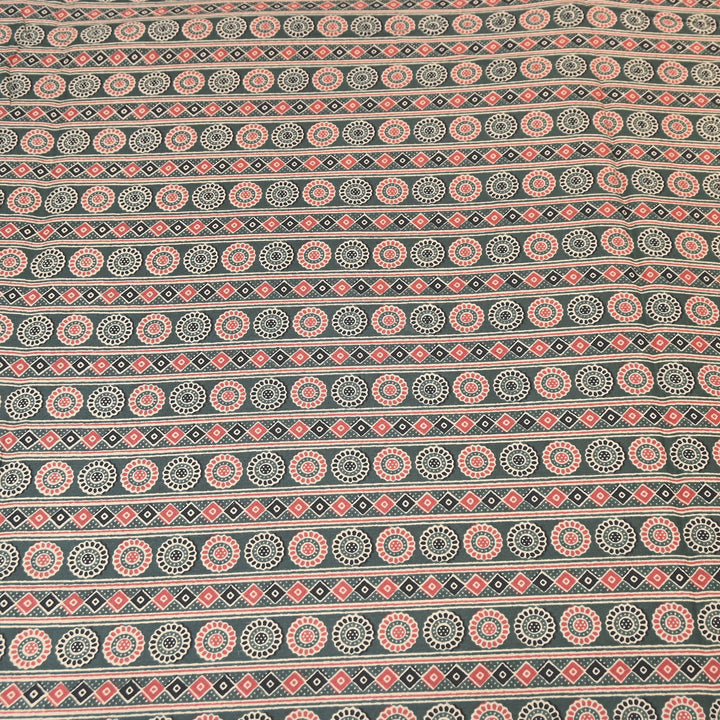 Premium Cotton Printed Fabric – Soft Breathable Designer Cotton Fabric - 000350-A8