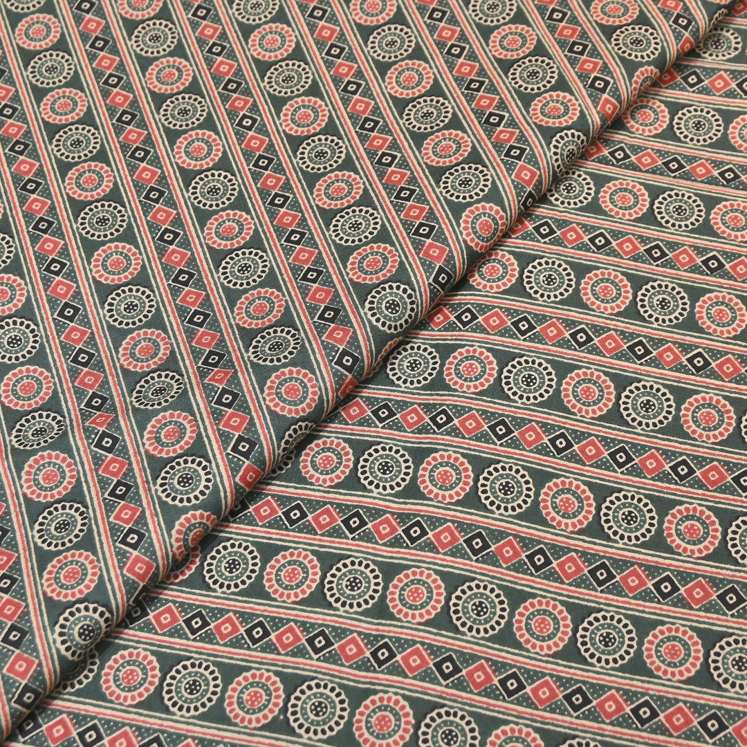 Premium Cotton Printed Fabric – Soft Breathable Designer Cotton Fabric - 000350-A8