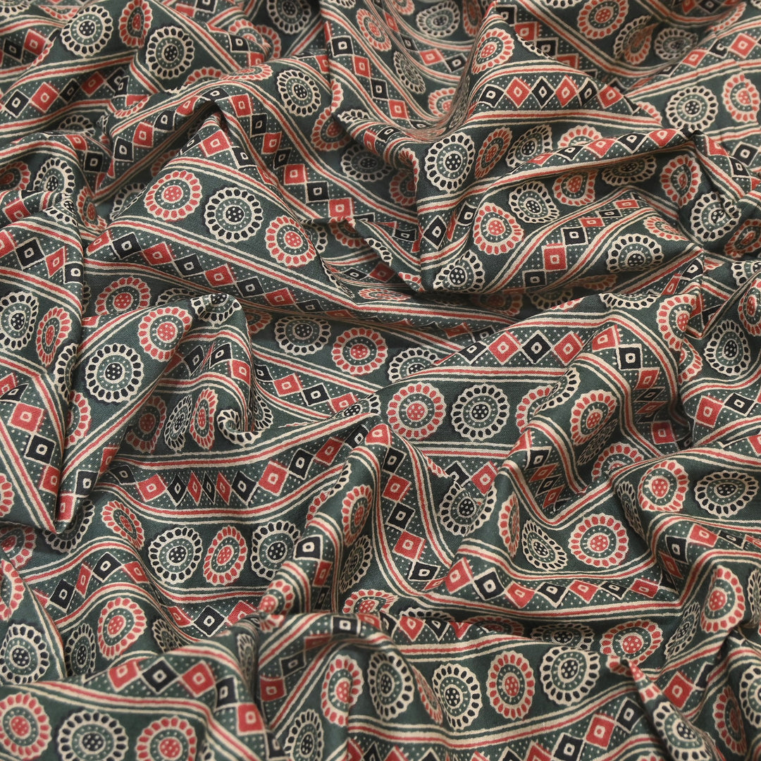 Premium Cotton Printed Fabric – Soft Breathable Designer Cotton Fabric - 000350-A8