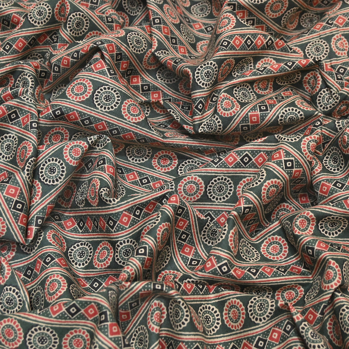 Premium Cotton Printed Fabric – Soft Breathable Designer Cotton Fabric - 000350-A8