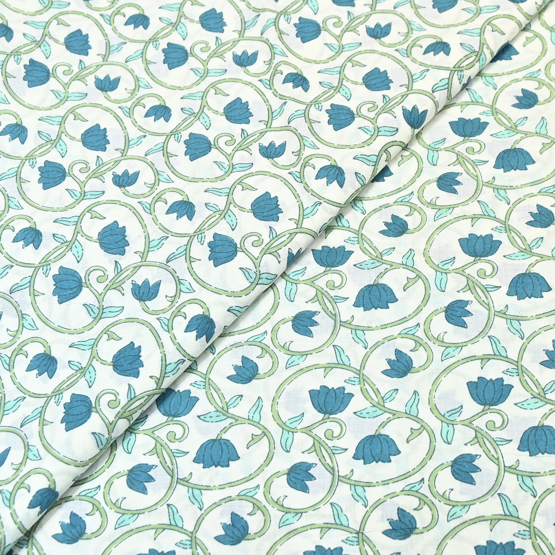 Premium Cotton Printed Fabric – Soft Breathable Designer Cotton Fabric - 000350-A5