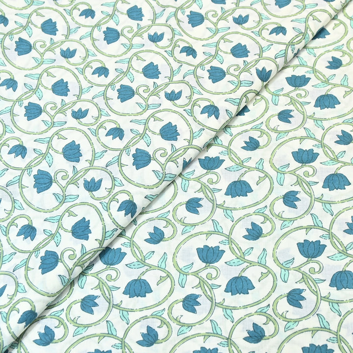 Premium Cotton Printed Fabric – Soft Breathable Designer Cotton Fabric - 000350-A5