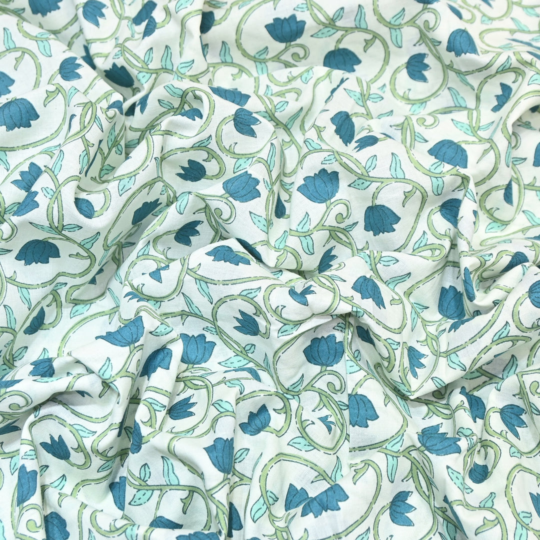 Premium Cotton Printed Fabric – Soft Breathable Designer Cotton Fabric - 000350-A5