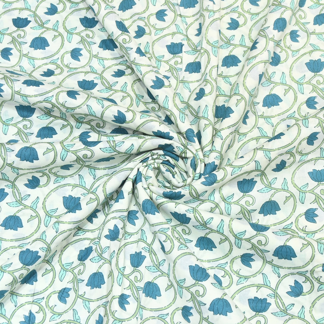 Premium Cotton Printed Fabric – Soft Breathable Designer Cotton Fabric - 000350-A5