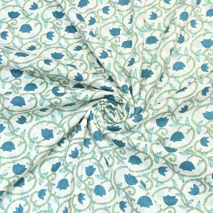 Premium Cotton Printed Fabric – Soft Breathable Designer Cotton Fabric - 000350-A5
