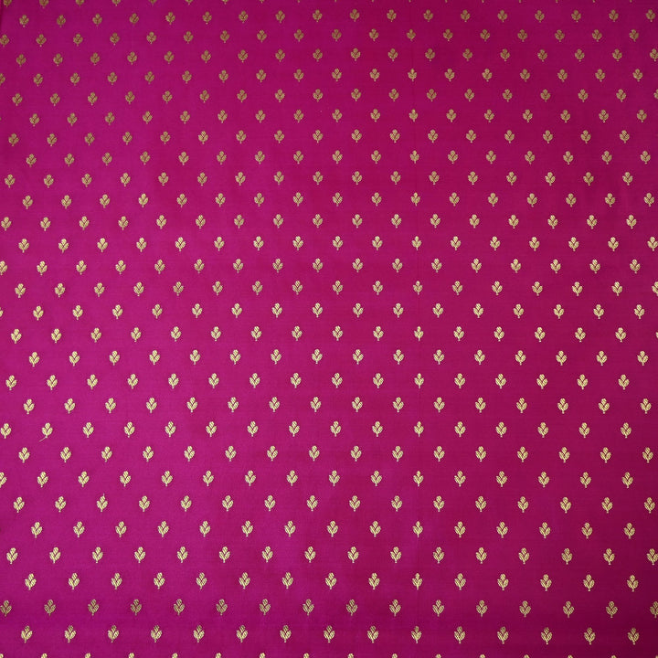 Satin Zari Buti Brocade Fabric